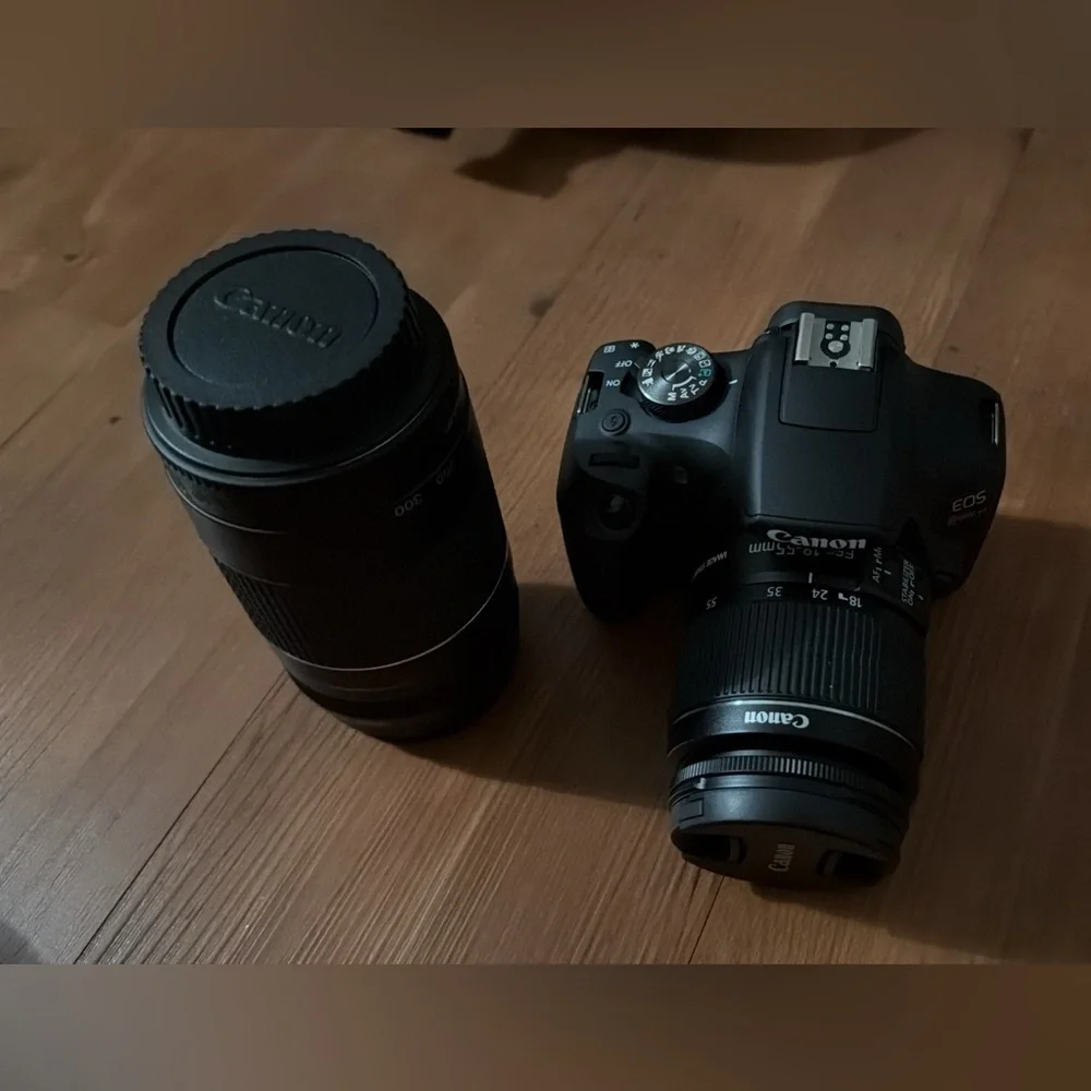 Canon EOS Rebel T7 Double Zoom Lens Camera Kit with Carry Bag